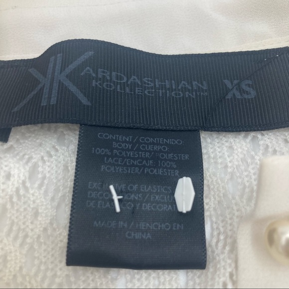 Xs kardashian collection white lace top - Picture 6 of 8